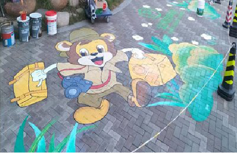 习水夏季画地面彩绘会遇到的问题