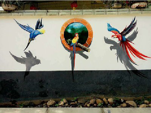 习水视觉错位-3D墙绘设计