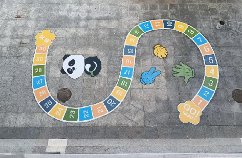 习水地面游戏彩绘